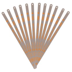 Pack De 12 Hojas De Sierra Para Metal ALYCO ORANGE