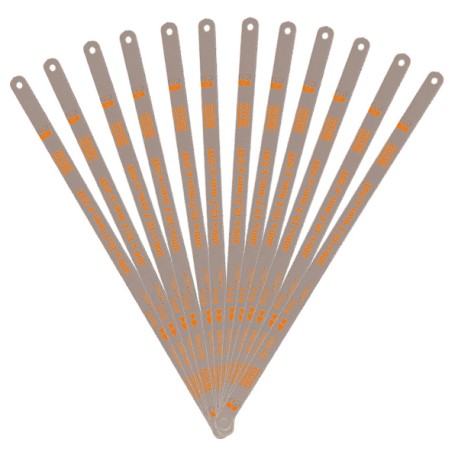 Pack De 12 Hojas De Sierra Para Metal ALYCO ORANGE