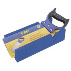 Juego Serrucho De Costilla Y Caja De Ingletear De Plástico ALYCO