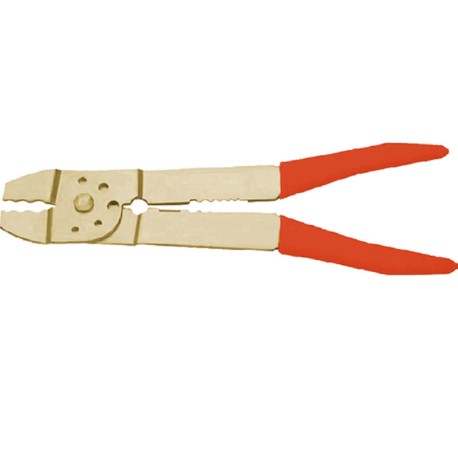 Tenaza Crimpadora Para Terminales Aislados Antichispa CuBe ALYCO