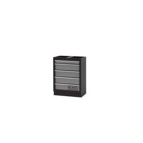 Armario Base de 5 Cajones con Cerradura ALYCO - Almacenamiento seguro