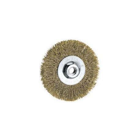 Cepillo Circular Metálico Latónado o De Acero inox. Para Amoladoras ALYCO