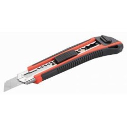 Cúter De Cuchilla Fragmentable De 18 Mm Con Guía Metálica ALYCO ORANGE