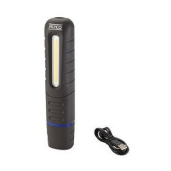 Linterna Recargable Reforzada Abatible Bifocal 10W Cob Ip65 ALYCO