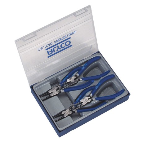 Juego de 4 Alicates para Arandelas 180 mm en Caja de Plástico ALYCO |