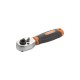 Llave De Carraca Corta De Cuadradillo 1/4"" 72 Dientes Y Puntas Dual ALYCO ORANGE