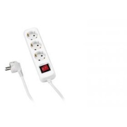 Base Múltiple Con Interruptor 3. 4. 5 o 6 Enchufes Con Cable 3X1.5 Y 1.4 o 3 Metros ALYCO