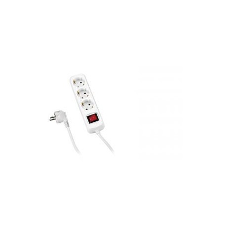 Base Múltiple Con Interruptor 3. 4. 5 o 6 Enchufes Con Cable 3X1.5 Y 1.4 o 3 Metros ALYCO