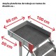 SB-T | Escalera con plataforma y cuatro ruedas