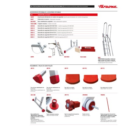 EN1400 | Escalera multiuso de 2 tramos con peldaños cómodos,Escalera 