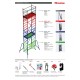 RAPIDO 160 | Andamio de aluminio con ruedas y plataforma de 160x80 cm