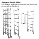RAPIDO 160 | Andamio de aluminio con ruedas y plataforma de 160x80 cm