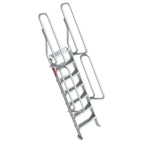 SG60 | Escalera de aluminio fija para entreplantas y altillos,Escaler