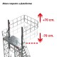TSA-S | Escalera con plataforma y barandilla regulable,Escalera con p