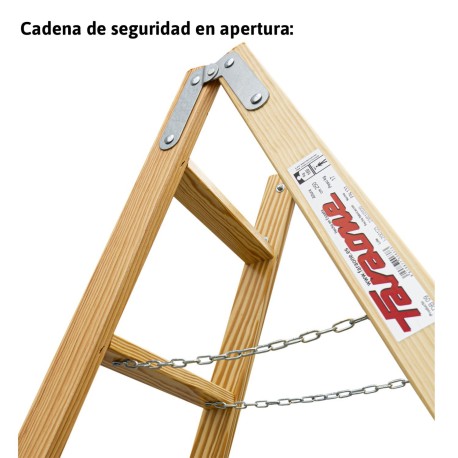 LD | Escalera doble subida de madera