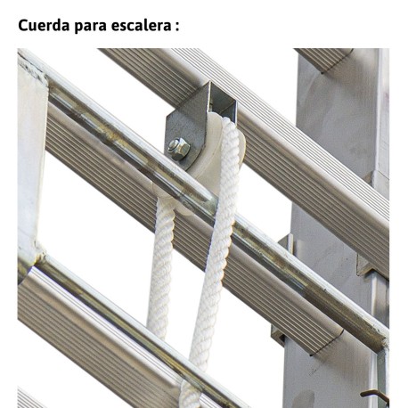EN200 | Escalera de aluminio extensible con cuerda