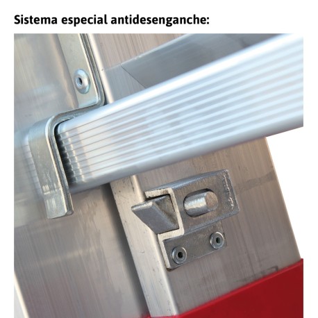 EN1400 | Escalera multiuso de 2 tramos con peldaños cómodos,Escalera 