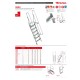 SG60 | Escalera de aluminio fija para entreplantas y altillos,Escaler