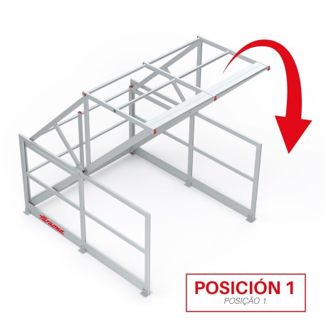 E-SAFETY | Barandilla basculante de seguridad en aluminio,Barandilla 