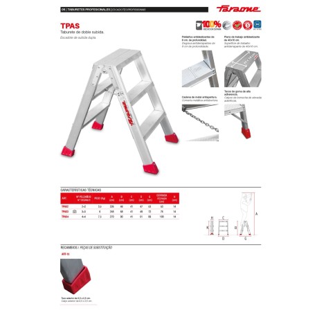 TPAS | Taburete de doble subida,Taburete de doble subida