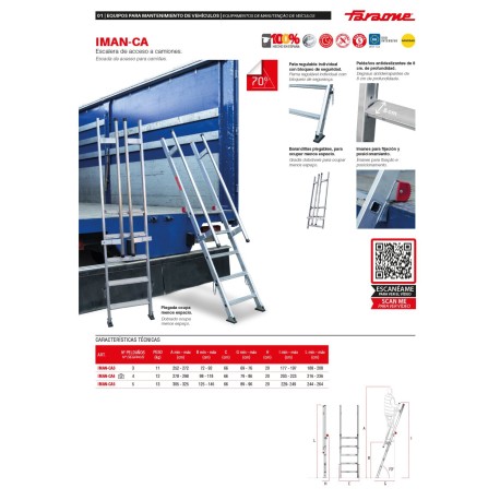 IMAN-CA | Escalera de acceso a camiones