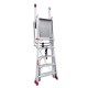 PLS | Escalera con amplia plataforma y altura regulable