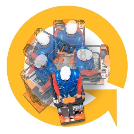 Elevah E5 Move | H. máx. de trabajo 5,15 m.,H. máx. de trabajo 5,15 m