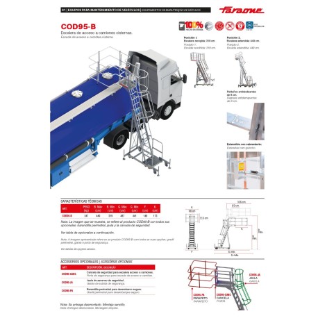 COD95-B | Escalera de acceso a camiones cisterna
