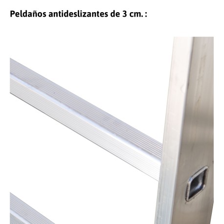 EN200 | Escalera de aluminio extensible con cuerda