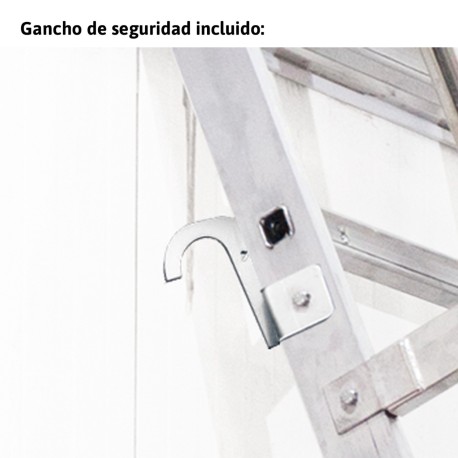 SAS | Escalera de apoyo con ganchos para entreplantas y altillos