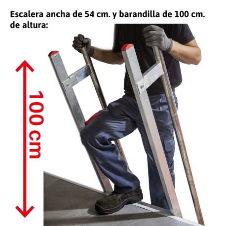 SAS | Escalera de apoyo con ganchos para entreplantas y altillos