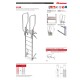 SVS0 | Escalera vertical de seguridad sin jaula de protección