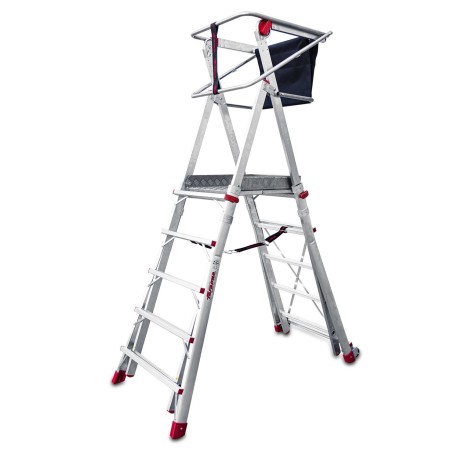 PLS | Escalera con amplia plataforma y altura regulable