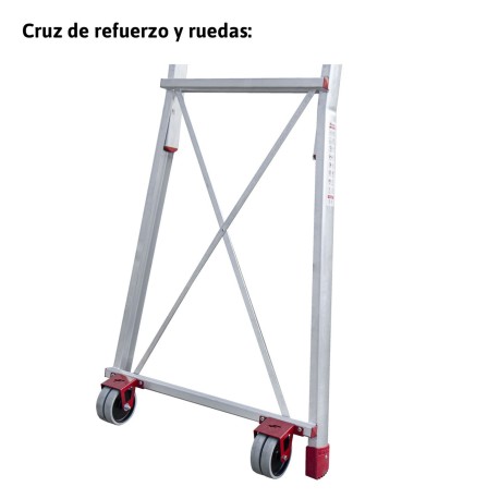 PLS | Escalera con amplia plataforma y altura regulable