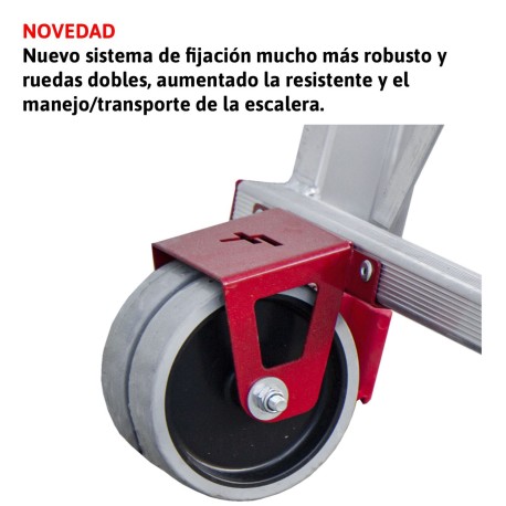 PLS | Escalera con amplia plataforma y altura regulable