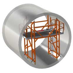 EM902 | Plataforma a Medida para Mantenimiento Interior de Cisternas,