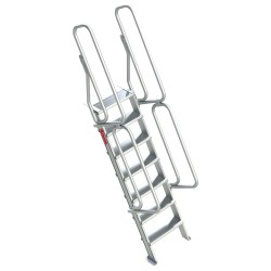 SG60 | Escalera de aluminio fija para entreplantas y altillos,Escaler