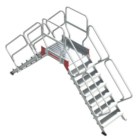 SP45 | Escalera puente con plataforma