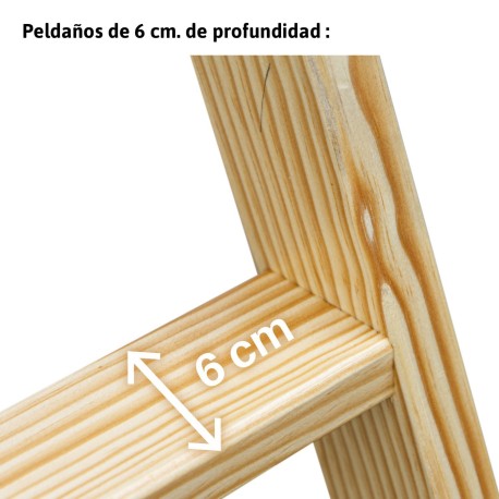 LD | Escalera doble subida de madera