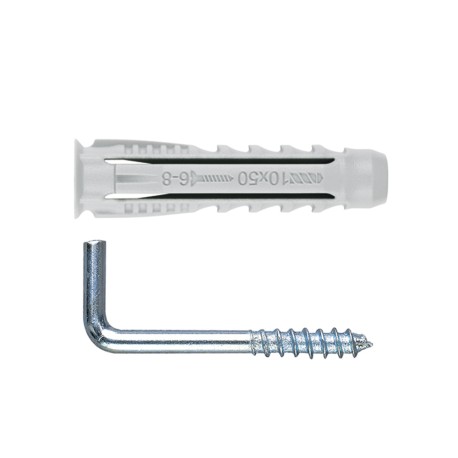 TACOS de Nylon Anudable TN4S con Alcayata Roscada