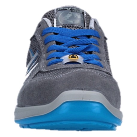 Calzado de Seguridad Gravity S1P SRC Gris y Azul de J’hayber Works