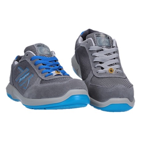 Calzado de Seguridad Gravity S1P SRC Gris y Azul de J’hayber Works