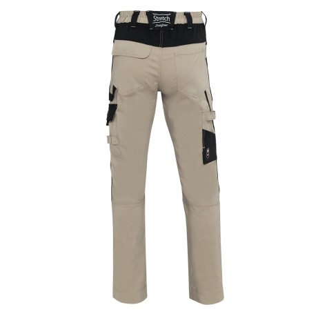 Pantalón Oregón Camel con Detalles en Negro