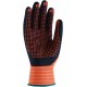 Guante de nylon sin costuras con recubrimiento de nitrilo foam y dots