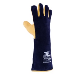 Guante de serraje crupón vacuno con palma de piel flor VULCANO | 3L I