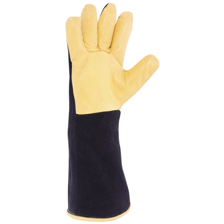 Guante de serraje crupón vacuno con palma de piel flor VULCANO | 3L I