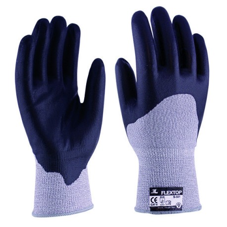 Guante de seguridad sin costuras con recubrimiento de nitrilo foam FL