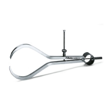 Compás de precisión de exterior con puntas de acero templado