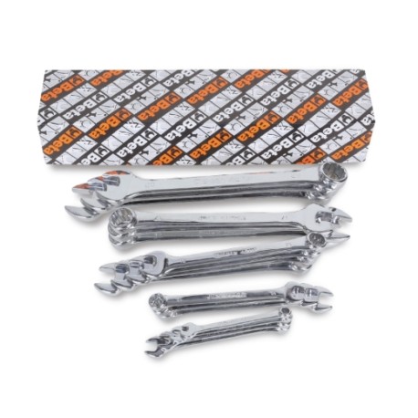 Llave combinada modelo largo, cromada brillante 42MP/S - Beta Tools