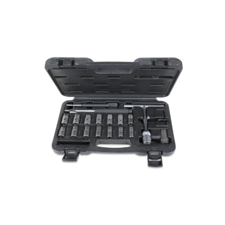 Surtido de 19 herramientas para limpiar el alojamiento de los inyecto